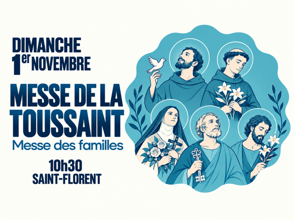 Affiche de la Toussaint en bleu 恒一 1024x768